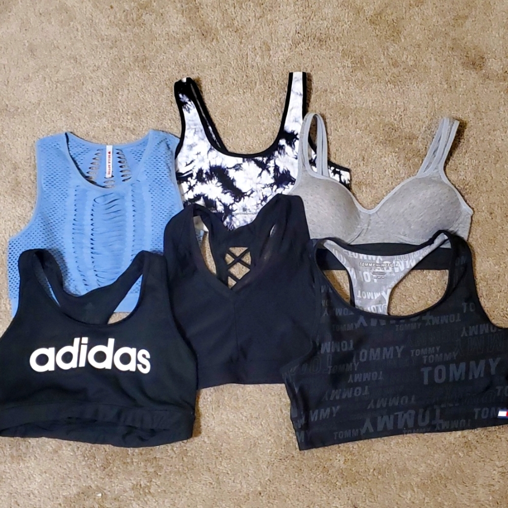 6 sports bra bundle multiple brands